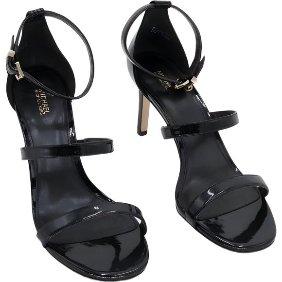 Michael Kors Shoes - Michael Kors Koda Sandal Black Strappy Heel Women's US 9.5